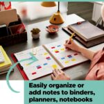 Post-it Flags Value Pack, 50/Dispenser, 4 Dispensers/Pack, 1 in Wide, Assorted Bright Colors, Includes FREE Flags + Highlighter (680-PPBGVA) - Image 4