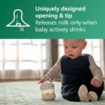 Philips Avent Natural Glass Baby Bottles with Natural Response Nipples (Slow Flow, Flow 2), 4oz, 4-Pack, SCY910/04 - Image 4