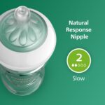 Philips Avent Natural Glass Baby Bottles with Natural Response Nipples (Slow Flow, Flow 2), 4oz, 4-Pack, SCY910/04 - Image 6