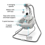 Graco DuetConnect LX Portable Baby Swing and Bouncer, Multi-Direction Baby Bouncer Seat, Multiple Swing Speeds, Great Gift for New Parents, Redmond - Image 6