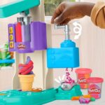Play-Doh Rainbow Swirl Ice Cream Playset with 7 Pretend Play Kitchen Accessories, Arts and Crafts Toys for 3 Year Old Girls and Boys and Up - Image 3