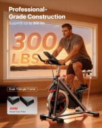 Merach Magnetic Exercise Bike, Heavy Duty Stationary Bike with Automated Resistance, 300 350 Lbs Weight Capacity, Low Noise Indoor Workout Bike for Home Gym with Self-Developed App - Image 3