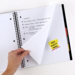 Five Star Advance Spiral Notebook + Study App, 5 Subject, College Ruled Paper, 8-1/2" x 11", 200 Sheets, Spiral Guard, Movable Tabbed Dividers, Black (73144) - Image 4