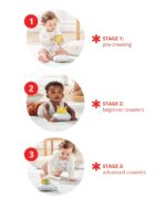 Skip Hop Baby Follow-Me Bee Tummy Time Crawl Toy 3-Stage Infant Sensory Development with Lights Sounds and Music Explore & More Age 5m+ - Image 3