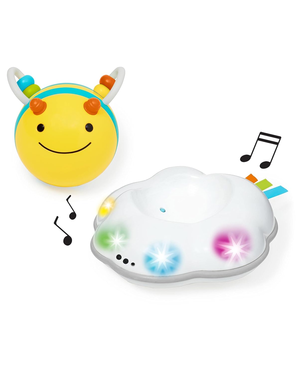 Skip Hop Baby Follow-Me Bee Tummy Time Crawl Toy 3-Stage Infant Sensory Development with Lights Sounds and Music Explore & More Age 5m+ - Image 4