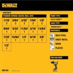 DEWALT Drill Bit Set, 21 Pc. Titanium Nitride Coated Pilot Point DEWALT Bit Set with Case for Wood, Metal and Plastic (DW1361) - Image 3