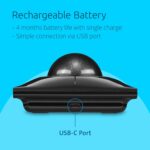 Kensington SlimBlade™ Pro Wireless Trackball, Rechargeable Battery, Bluetooth 2.4GHz Connection Options Black/Gray (K72085WW) - Image 3