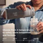 Baby Brezza Portable Warmer – 3X Faster Baby Bottle Warming - Travel Breastmilk and Formula Warmer - Safe, Even Heating - Up to 9oz - No Adapters, White - Image 4