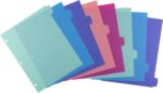 Avery Write & Erase Dividers for 3 Ring Binders, 8 Tabs per Set, Multicolor Big Tabs, Pastels, Binder Dividers Great for Organizing Reports, Projects, and More (16271) - Image 4