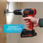 BLACK+DECKER 20V MAX Cordless Drill Kit with ‎Battery, Charger, Includes Double Sided Drill Bit (BCD702C1) - Image 4