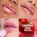 MAYBELLINE Lifter Oil-in-Gel Lip Gloss for Glassy, Bouncy Shine, Hydrating, Tinted Lip Balm and Moisturizer with Hyaluronic Acid and Passionfruit Oil, Strawberry Shake (Mauve Pink) - Image 3
