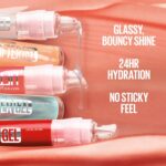MAYBELLINE Lifter Oil-in-Gel Lip Gloss for Glassy, Bouncy Shine, Hydrating, Tinted Lip Balm and Moisturizer with Hyaluronic Acid and Passionfruit Oil, Strawberry Shake (Mauve Pink) - Image 4