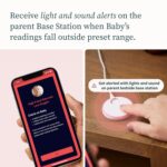 Owlet Dream Duo (Gen 2) Smart Baby Monitor Bundle – HD Video Camera + Wearable Sock Tracks Baby’s Oxygen, Heart Rate & Sleep - Image 3