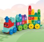 MEGA BLOKS First Builders Toddler Building Blocks Toy Set, ABC Learning Train with 60 Pieces, Ages 1+ Years - Image 3