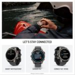 Garmin fēnix® 8 Pro, 51mm, AMOLED Display, Premium Connected Multisport GPS Smartwatch, inReach® Technology, Sapphire, Titanium with Graphite/Black Silicone Band - Image 4