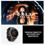 Garmin fēnix® 8 Pro, 51mm, AMOLED Display, Premium Connected Multisport GPS Smartwatch, inReach® Technology, Sapphire, Titanium with Graphite/Black Silicone Band - Image 6