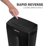 Fellowes P-40C 8 Sheet Cross-Cut Deskside Paper Shredder for Home Office - Image 3