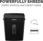 Fellowes P-40C 8 Sheet Cross-Cut Deskside Paper Shredder for Home Office - Image 4