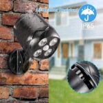 Battery Operated Motion Outdoor Waterproof Lights, 800 Lumen Ultra Bright Battery Powered Night Activation Security Spotlight for Porch, Trash Can, Stairs, Garage (1 Pack) - Image 3