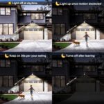 Battery Operated Motion Outdoor Waterproof Lights, 800 Lumen Ultra Bright Battery Powered Night Activation Security Spotlight for Porch, Trash Can, Stairs, Garage (1 Pack) - Image 4
