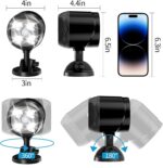 Battery Operated Motion Outdoor Waterproof Lights, 800 Lumen Ultra Bright Battery Powered Night Activation Security Spotlight for Porch, Trash Can, Stairs, Garage (1 Pack) - Image 5
