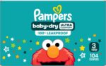 Pampers Diapers - Baby Dry - Size 3, 104 Count, Absorbent Disposable Infant Diaper (Packaging May Vary) - Image 8
