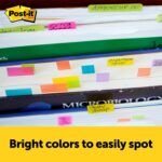 Post-it Page Markers, Assorted Bright Colors, 1/2 x 2-Inches, 50-Markers/Pad, 10-Pads/Pack, 2-Pack - Image 3