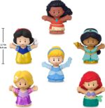 Fisher-Price Little People Toddler Toys Disney Princess Figure Pack, 6 Characters for Preschool Pretend Play Kids Ages 18 Months+ - Image 4