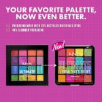 NYX PROFESSIONAL MAKEUP, Ultimate Shadow Palette, Eyeshadow Palette - I Know That's Bright - Image 8