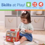 Melissa & Doug Take-Along Wooden Toy Barn, 11-Pc Portable Toddler Playset with Farm Animals & Pop-Up Roof, Preschool Learning Toys for Girls & Boys 2+ - Image 4