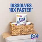 Scott 1000 Toilet Paper, 8 Rolls, Septic-Safe, 1-Ply Toilet Tissue - Image 5