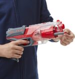 NERF Elite Disrupter Blaster - 6-Dart Rotating Drum, Slam Fire, Translucent Red (Amazon Exclusive) - Image 3