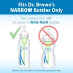 Dr. Brown’s Natural Flow Level 2 Narrow Baby Bottle Silicone Nipple, Medium Flow, 3m+, 100% Silicone Bottle Nipple, 6 Count - Image 5