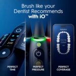 Oral-B Rechargeable Electric Toothbrush, iO9 Limited Ultimate Clean, 7 Cleaning Modes, Interactive Display, iSense Charger, Charging Travel Case, Visible Pressure Sensor, 3 Brush Heads, Black - Image 5