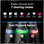 Oral-B Rechargeable Electric Toothbrush, iO9 Limited Ultimate Clean, 7 Cleaning Modes, Interactive Display, iSense Charger, Charging Travel Case, Visible Pressure Sensor, 3 Brush Heads, Black - Image 8