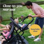 Graco Ready2Grow 2.0 Double Stroller, Twin Baby Stroller Features Bench Seat and Standing Platform Options, Compact Fold Perfect for Baby Travel, Rafa - Image 4