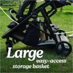 Graco Ready2Grow 2.0 Double Stroller, Twin Baby Stroller Features Bench Seat and Standing Platform Options, Compact Fold Perfect for Baby Travel, Rafa - Image 5