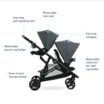 Graco Ready2Grow 2.0 Double Stroller, Twin Baby Stroller Features Bench Seat and Standing Platform Options, Compact Fold Perfect for Baby Travel, Rafa - Image 6