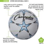 Champion Sports Viper Soccer Ball – TPU Soft-Touch Training Ball in Sizes 3,4,5 for Indoor/Outdoor Play - Image 3