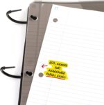 Five Star Flex Refillable Notebook + Study App, College Ruled Paper and 1 Inch TechLock Ring Binder with Pockets, Tabs and Dividers, 200 Sheet Capacity, Black (29328AA2) - Image 4