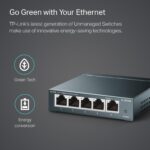 TP-Link TL-SG105, 5 Port Gigabit Unmanaged Ethernet Switch, Network Hub, Ethernet Splitter, Plug & Play, Fanless Metal Design, Shielded Ports, Traffic Optimization - Image 5