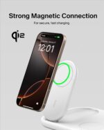 Belkin 3-in-1 MagSafe-Compatible iPhone Charger - Foldable Magnetic Qi2 Certified, MagSafe Charging Station for Phone, Apple Watch, AirPods - Wireless for Multiple Devices - Image 4