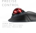 Kensington Orbit Wireless Trackball with Scroll Ring - Black-Red (K70990WW), - Image 4