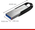 SANDISK 128GB Ultra Flair USB 3.0 Flash Drive, SDCZ73-128G-G46, Black - Image 3