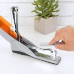 Swingline Stapler, 25 Sheet Capacity, Optima 25, Jam Free, Reduced Effort, Soft Grip, Orange and Gray (66402) - Image 5