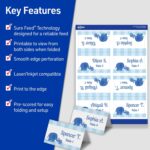 Avery Printable Tent Cards with Sure Feed Technology, 2" x 3.5", White, 160 Blank Place Cards for Laser or Inkjet Printers (5302) - Image 3