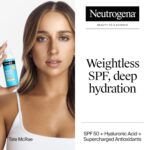 Neutrogena Hydro Boost Hyaluronic Acid Face Moisturizer with Broad Spectrum SPF 50 Sunscreen, Non-Greasy, Fragrance Free Daytime Facial Moisturizer to Hydrate & Soothe Dry Skin, 1.7 fl. oz - Image 3