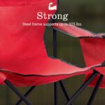 Coleman Portable Camping Chair with 4-Can Cooler, Cushioned Seat & Back with Side Pockets & Cup Holder, Carry Bag Included, Great for Camping, Tailgating, Firepits, Patio, & More - Image 4
