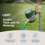 Orbit Mechanical Water Timer - Adjustable Irrigation Shutoff for Lawn & Garden Watering - Battery-Free Clockwork Hose Faucet Timer with Easy Grip Dial & Manual Bypass - 62034 - Image 3