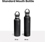 Hydro Flask Water Bottle - Insulated Stainless Steel - Non Spill, Leakproof in 24 Oz Tonal Black - Image 4